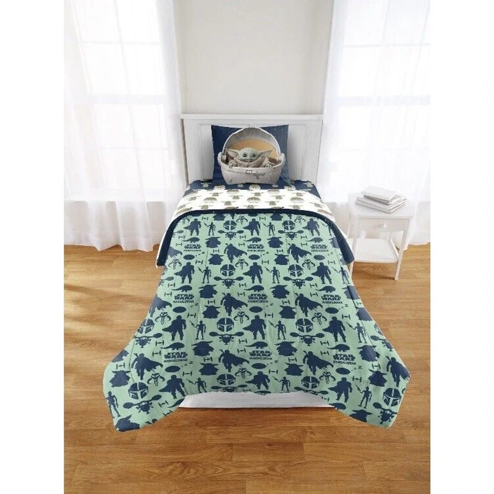 Mandalorian‎ Baby Yoda Comforter & Sheet Sets 6 Piece Full Kids Teens Youth NEW